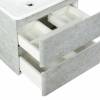 Тумба под раковину Belbagno Albano ALBANO-600-2C-SO-BL 60x45x50 Bianco Lucido подвесная с двумя выкатными ящиками фото 3