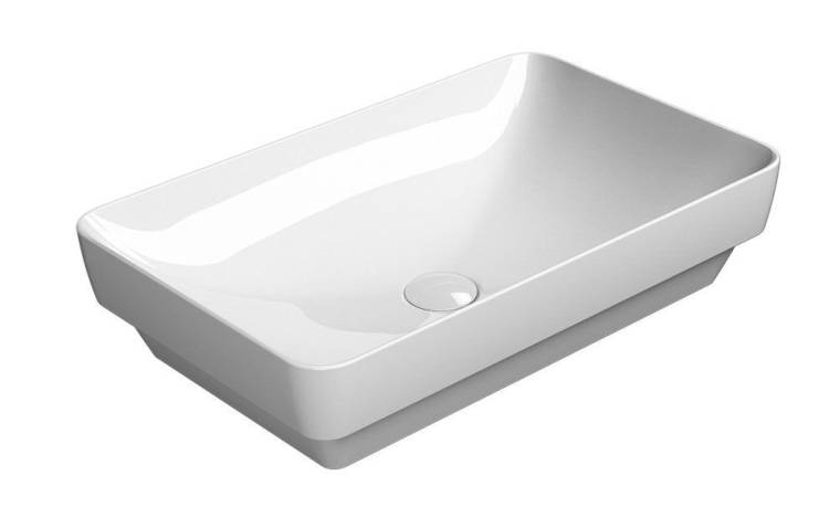 Раковина GSI Pura 883711 белый глянцевый, 60x38