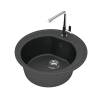 Мойка кухонная Maretti Kitchen MR510-BL черный, 50.5x50.5 фото 2