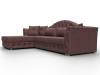 Диван угловой Лига Диванов Артис 128039L Бордовый фото 3