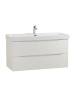 Тумба с раковиной BelBagno MARINO-CER-N 100 Bianco Lucido, раковина BB-8078 фото 2