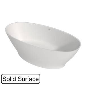 Ванна из искусственного камня WHITECROSS Glock 0221.170080.200 170x80 белая матовая