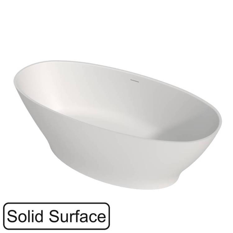 Ванна из искусственного камня WHITECROSS Glock 0221.170080.200 170x80 белая матовая