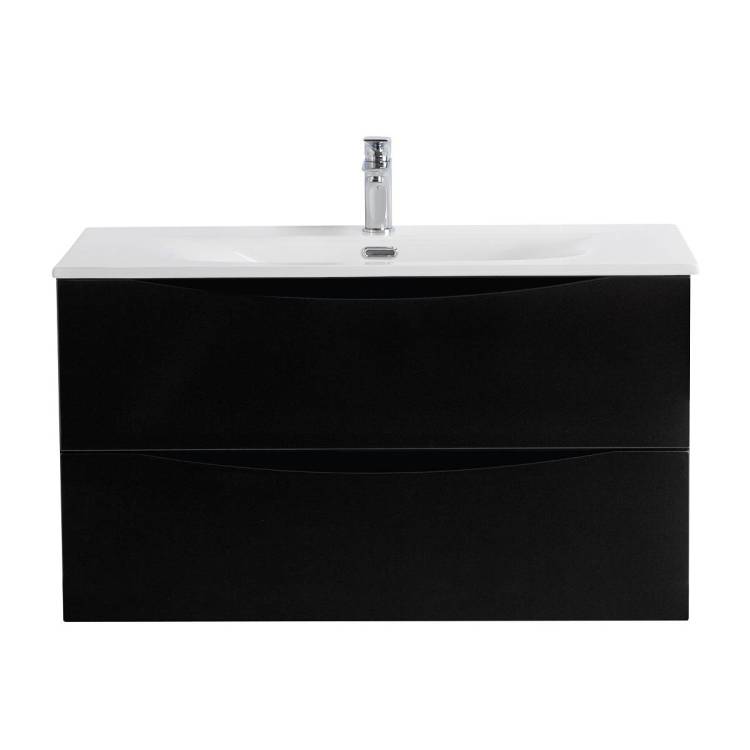 Тумба под раковину BelBagno MARINO-CER-MINI-800-2C-SO-NL-P Nero Lucido, 80x50 см