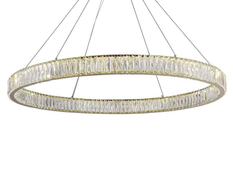 Подвесная светодиодная люстра Newport Crystal 8240N/100 gold