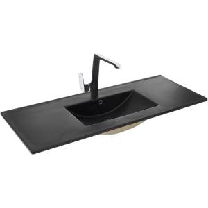 Раковина Weltwasser WW Deilbach 10000005569 7506-120 120 см, черная матовая