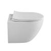 Унитаз подвесной BelBagno Uno BB7306CHR/SC безободковый, с сиденьем микролифт, белый фото 5