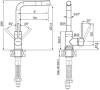 Комплект Paulmark Brilon PM104546-BLM черный металлик + Смеситель Paulmark Honner Ho212018-401TB для кухонной мойки, антрацит фото 5