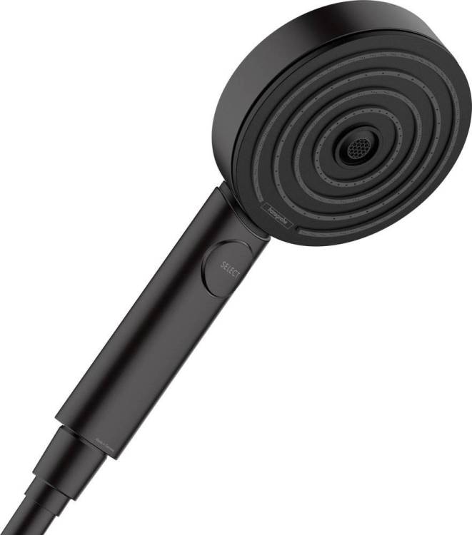Душевая лейка Hansgrohe Pulsify Select 105 3jet 24101670 EcoSmart, матовый черный