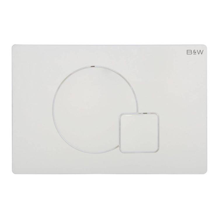 Кнопка смыва Black&White WPI-09521 24.4x16.2 Glossy Ivory