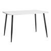 Стол обеденный Tetchair Pluto 19316 белый/черный ЛДСП/металл 120x80x77