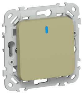 Выключатель 1-клавишный IEK Flite FI-V10-1-10-1-K26 оливковый