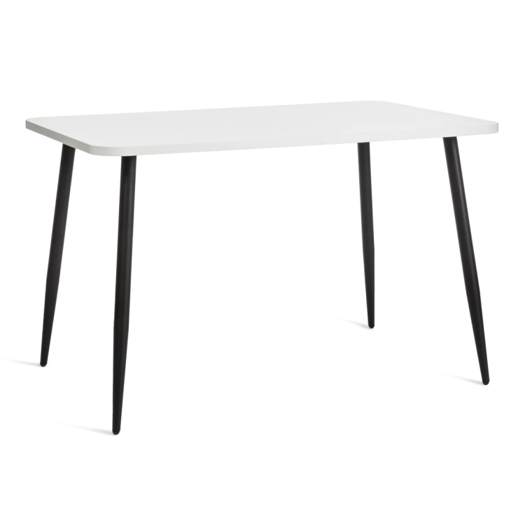 Стол обеденный Tetchair Pluto 19316 белый/черный ЛДСП/металл 120x80x77