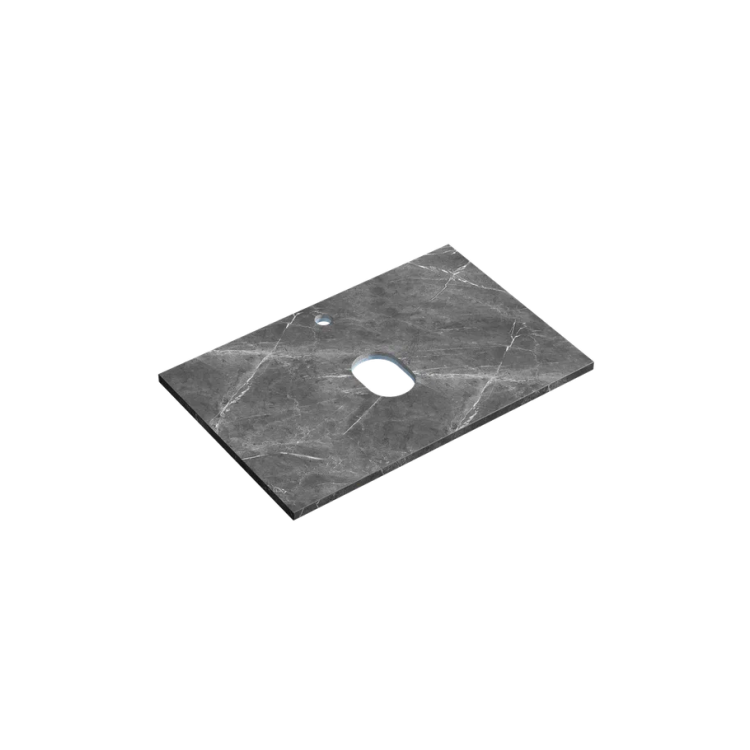 Столешница Sancos TT70A1X с отверстием под смеситель, Black Sky, 70x46