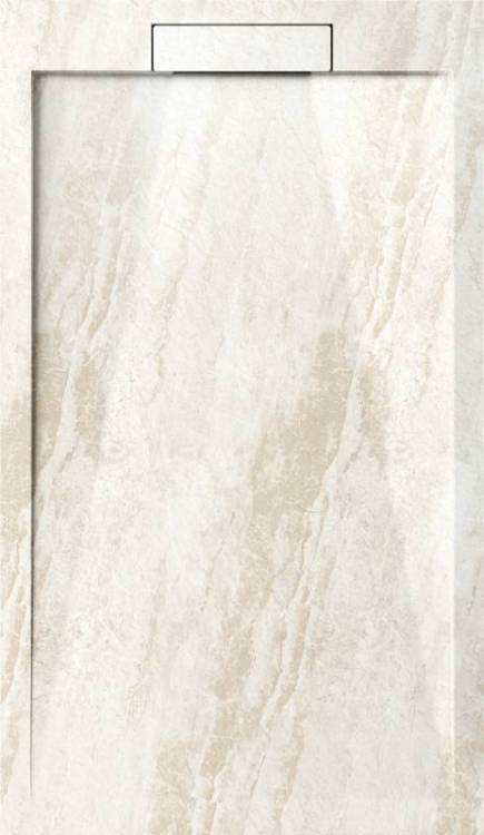 Поддон для душа Esbano Luxe ESP-LM128DR мрамор бежевый, 80x120