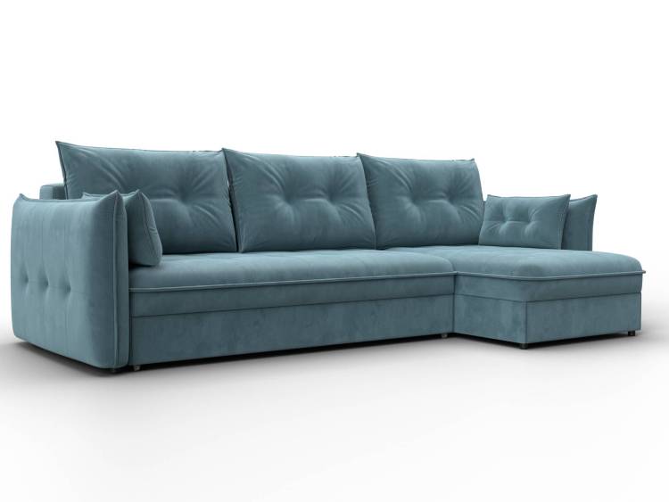 Диван угловой Лига Диванов Лига-100 133679 Бирюзовый