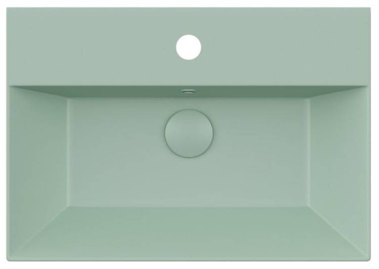Раковина Isvea SistemaZ Frame 10SF50060SV-2T мятно-зеленый матовый, 60x42