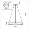 Подвесная светодиодная люстра Odeon Light L-vision Lesla 4730/54L фото 2