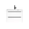 Тумба с раковиной La Fenice Tesoro NFNC-01-TES-PB-80-2-3-80 платиновый белый, 80 см