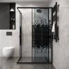 Душевой уголок Niagara Eco NG-1012-14QBLACK профиль черный матовый, стекло с узором, 120x80x190 фото 4