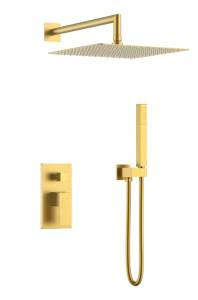 Душевой комплект Boheme Qubic 474-3-MG Matt Gold