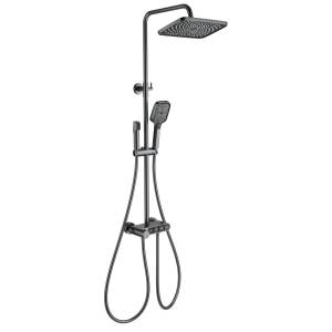 Душевая стойка Wonzon & Woghand WW-B3112-BGG темный графит, с термостатом