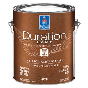 Интерьерная краска Sherwin Williams Duration Home Matt Interior Latex белая 3.8 л