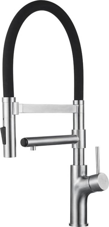 Смеситель для кухни Zorg Inox SZR-1010 с гибким изливом