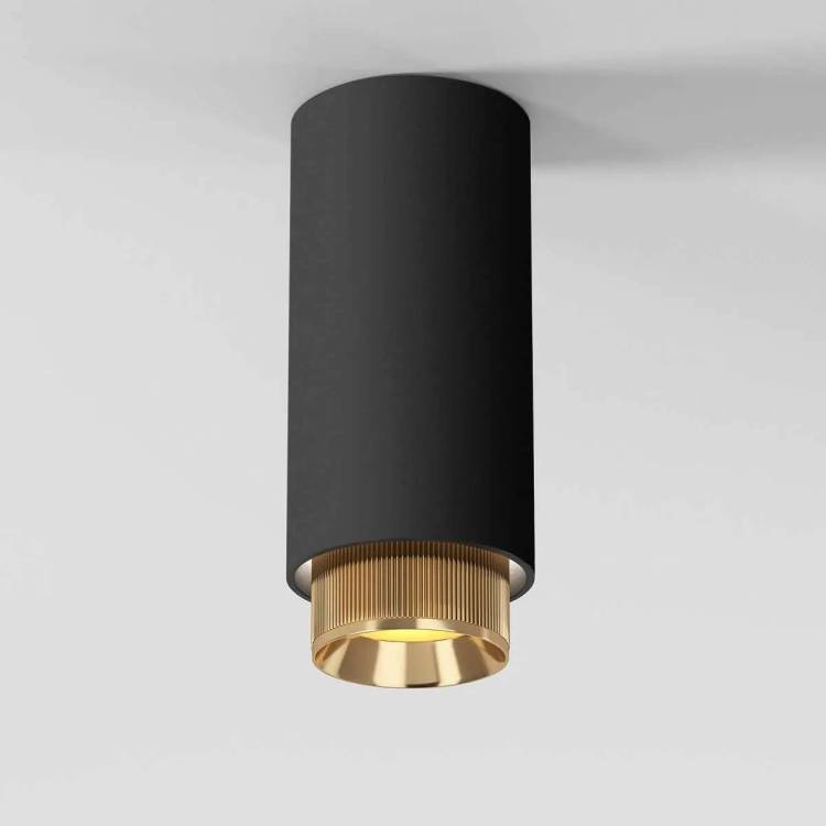 Потолочный светильник Elektrostandard Nubis 25012/01 GU10 черный/золото