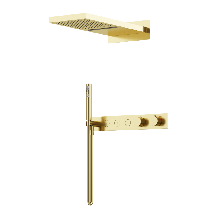 Душевая система Sancos Linn SC9023BG брашированное золото