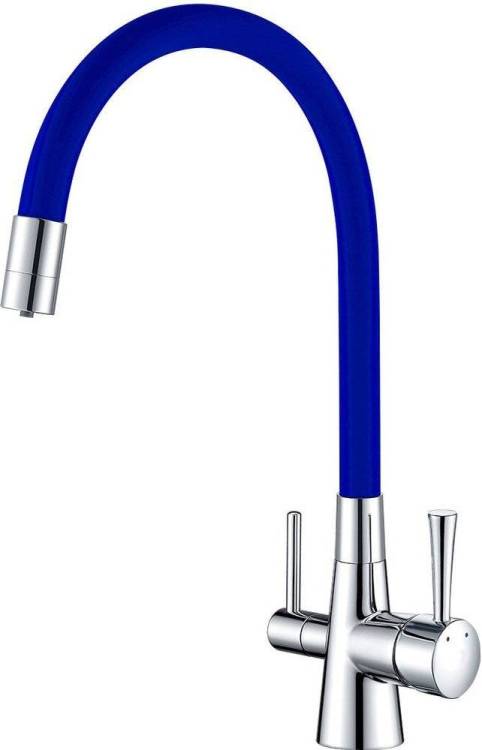 Смеситель для кухни Lemark Comfort LM3075C-Blue с гибким изливом