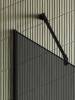 Душевая перегородка MaybahGlass MGD-730-6у 79x195, стекло графит матовый 8 мм, профиль черный фото 5