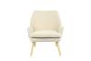 Кресло Stool Group Харви QH-8312K-WL 263-2+XC309-17 бежевый с коричневой экокожей, деревянные ножки фото 2