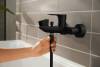 Смеситель для ванны с душем Hansgrohe Rebris E 72450670 черный матовый фото 4