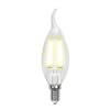 Лампа светодиодная филаментная Uniel Air C LED-CW35-7,5W/NW/E14/CL GLA01TR