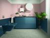 Керамическая плитка Marazzi Italy Eclettica M1J8 Blue Struttura Diamond 3D Rett 40x120 фото 3