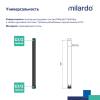 Удлинитель душевой штанги Milardo Ideal Spa ILS30BRM38 черный матовый фото 7