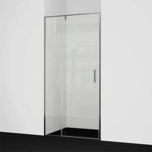 Душевая дверь в нишу Wasserkraft Spree 14P05 профиль никель, стекло прозрачное, 120x200