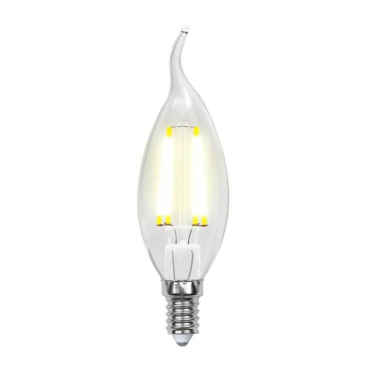 Лампа светодиодная филаментная Uniel Air C LED-CW35-7,5W/NW/E14/CL GLA01TR