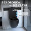 Унитаз подвесной Abber Bequem AC1100TMB безободковый, сиденье микролифт, черный матовый фото 4