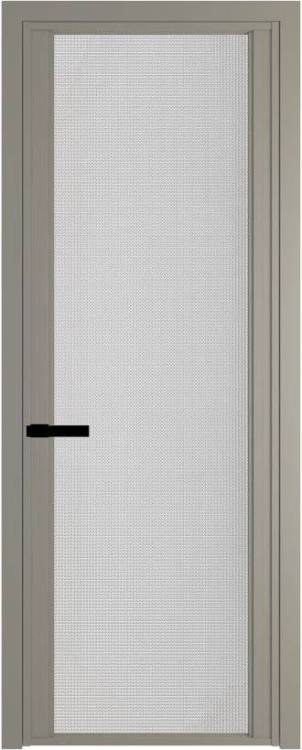 Межкомнатная дверь Profil Doors 2 AGP цвет профиля Никель матовый, стекло безопасное 6 мм кризет 600x2000