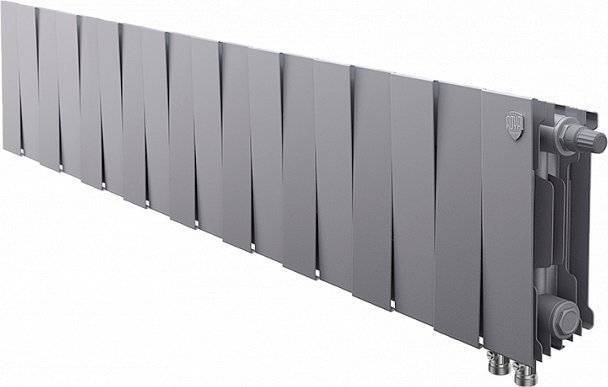 Радиатор биметаллический Royal Thermo Piano Forte 200 VDR silver satin, 18 секций