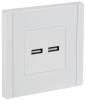 Розетка USB type A+A IEK Forte&Piano FP-U21-D31-K01 белый