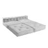 Модуль мягкий Tetchair Miracle 25336 VT shape silver велюр, букле, угловой фото 16