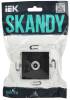 ТВ-розетка проходная IEK Skandy SK-A10-P-K02 черный фото 2