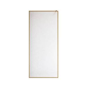 Душевая перегородка Veconi Korato KR81RG-110-06-C4 профиль брашированное золото, стекло Дождь, 110x200