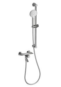 Смеситель для ванны Wonzon & Woghand WW-FE05L222-CR с душевым гарнитуром, хром