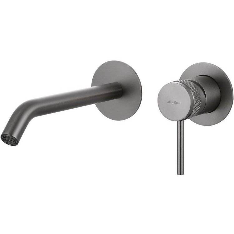 Смеситель для раковины Allen Brau Priority 5.31A03-MG 3.0 встраиваемый, брашированный графит