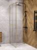 Душевая перегородка Watersense Eva W00208 профиль золото матовое, стекло прозрачное, 90x200 фото 6