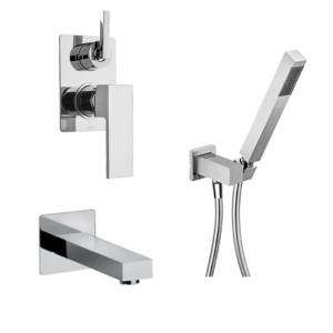 Душевой комплект Paini Grazia 21CRSET26911BATH на 2 потребителя, с ручным душем, хром